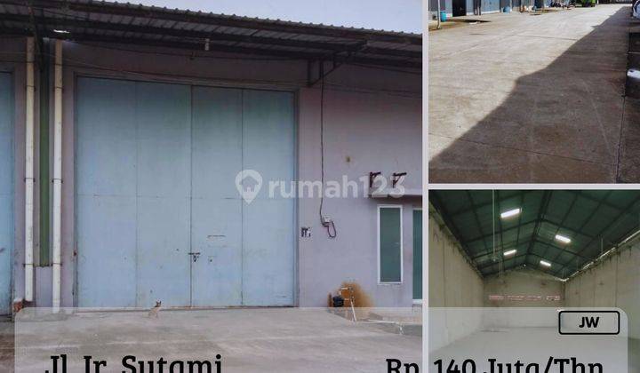 For Rent Gudang Siap Pakai Strategis Poros Ir Sutami JW  1