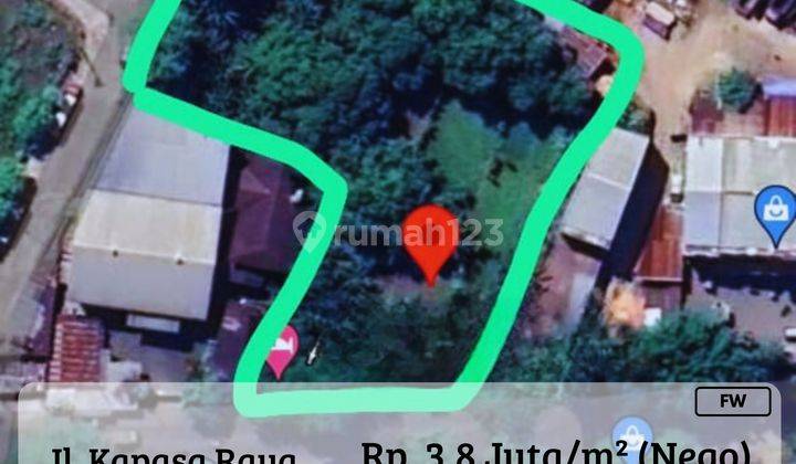 Dijual Tanah Poros Jalan Kapasa Raya Strategis FW 1