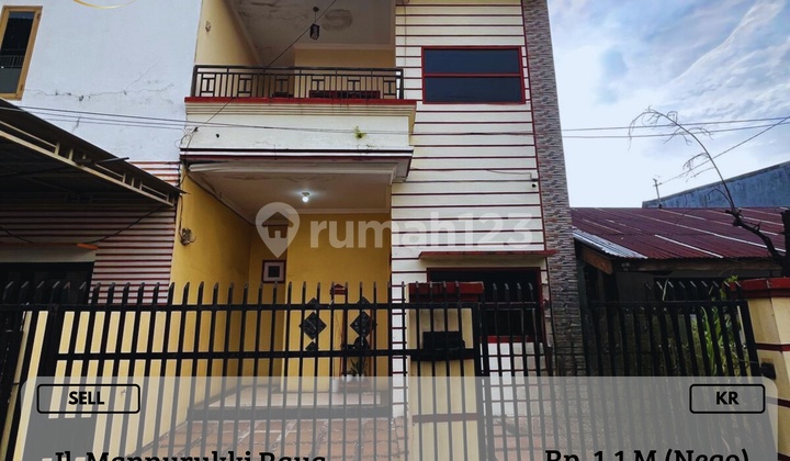 Dijual Rumah 2LT Poros Mannurukki Raya Siap Huni Strategis KR 1