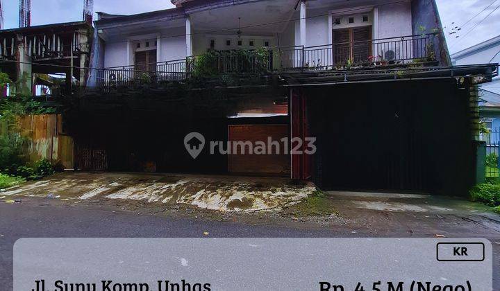 Dijual Rumah 2Lt Dalam Kota Komp. Unhas Jalan Sunu Strategis Nego 1