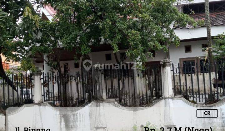 Dijual Rumah 1LT Poros Jalan Pinang Strategis Dalam Kota CR 1