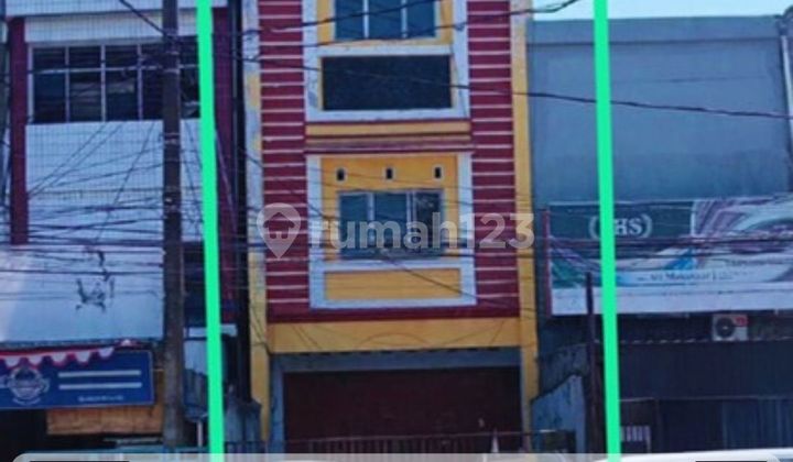 For Sale 3-Story Shop House on the Main Road Near the Grand Mosque in Makassar City Center, Negotiable. 1
