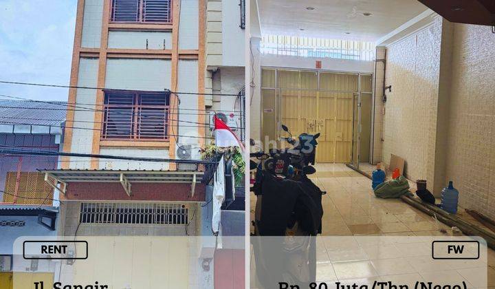 Disewakan Ruko 3,5 LT Poros Jalan Sangir Dalam Kota Strategis FW 1