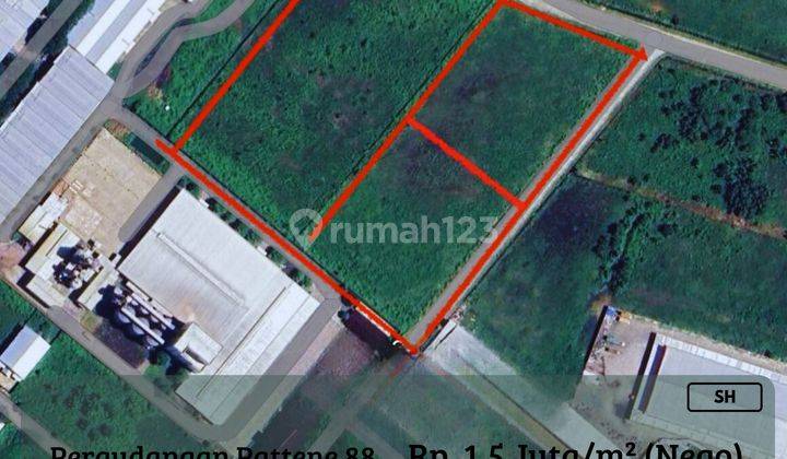 Dijual Tanah Strategis Dalam Kawasan Industry Pattene 88 Nego SH 1