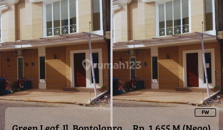 Dijual Rumah 2LT Dalam Kota Green Leaf Bontolanra FW 1