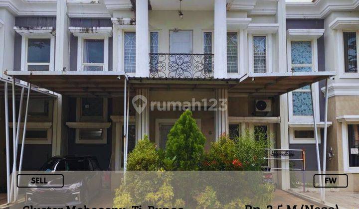 Dijual Rumah Siap Huni Cluster Mahogany Tj Bunga 2Lantai Nego FW 1
