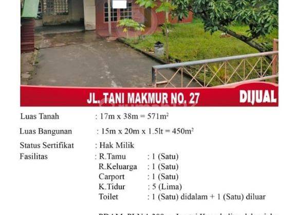 Di Jual Rumah 1,5 Lantai, Lokasi Jl. Tani Makmur No. 27, Pontianak Indonesia 1