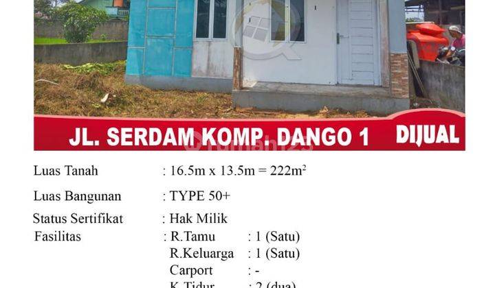 Di Jual Rumah Type 50+, Lokasi Jl. Serdam Komp. Dango 1, Pontianak Indonesia 1