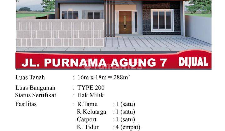 Di Jual Rumah Rumah Jl. Purnama Agung 7 , Pontianak Indonesia 2