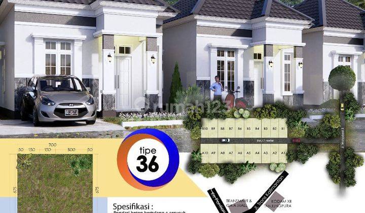 New Hunian Rumah Type 36 Modern Cicilan 1 Jt Annn Lokasi Jl.wonodadi 2 Ahmad Yani 2 Komp.villa Indah Gg.indah Sblm Ktr Dprd Kubu Raya Kuburaya Pontianak 1