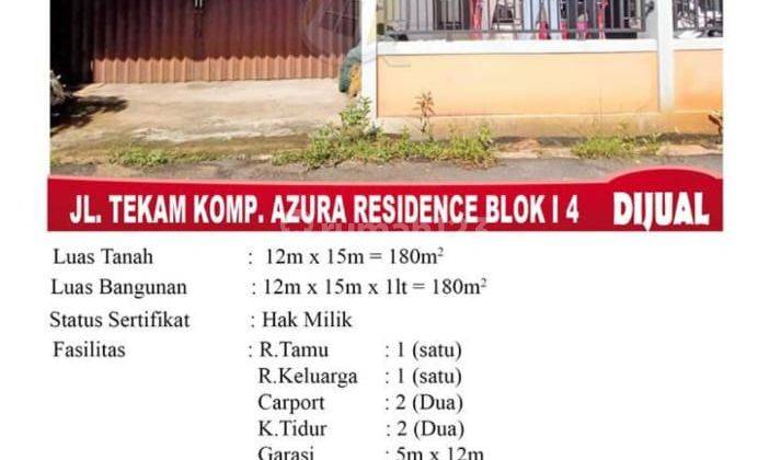 Di Jual Rumah Jl. Tekam Komp. Azura Residence Blok L 4, Pontianak Indonesia 2