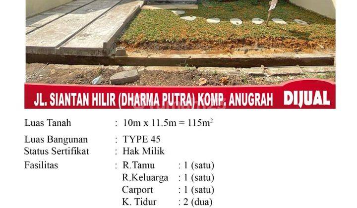 Di Jual Rumah Type 36 Jl. Dharma Putra Siantan Komp. Anugrah, Pontianak Indonesia 2