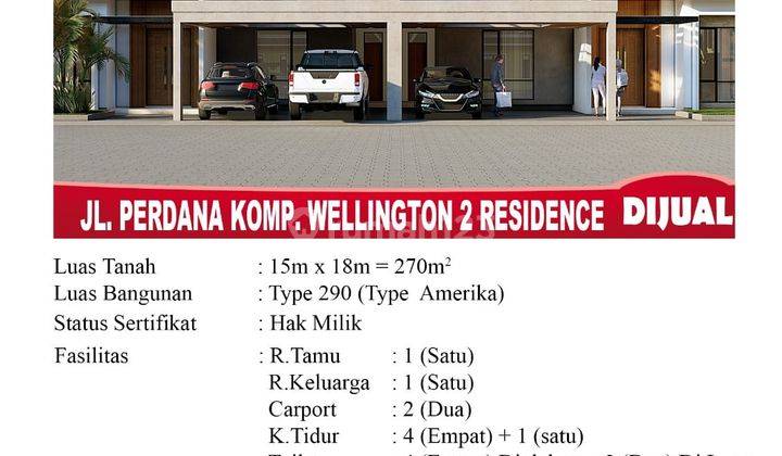 Di Jual Rumah Type 230, Lokasi Jl. Perdana Komp. Wellington 2 Residence, Pontianak Indonesia 2