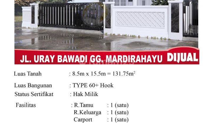 Di Jual Rumah Type 60 Jl. Uray Bawadi Gg. Mardirahayu, Pontianak Indonesia 1