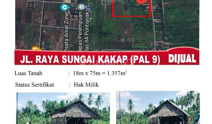 Di Jual Rumah, Lokasi Jl. Raya Kakap Pal 9 Komp. Amy Permai 7 Pontianak, Indonesia 1