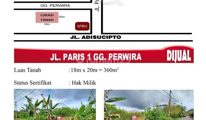 Di Jual Tanah Jl. Paris 1 Gg. Perwira, Pontianak Indonesia 1