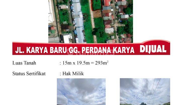 Di Jual Tanah Jl. Karya Baru Gg. Perdana Karya, Pontianak Indonesia 1