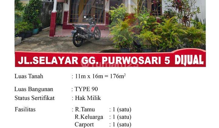 Al Rumah Type Jl. Selayar Gg. Purwosari 5, Pontianak Indonesia 1