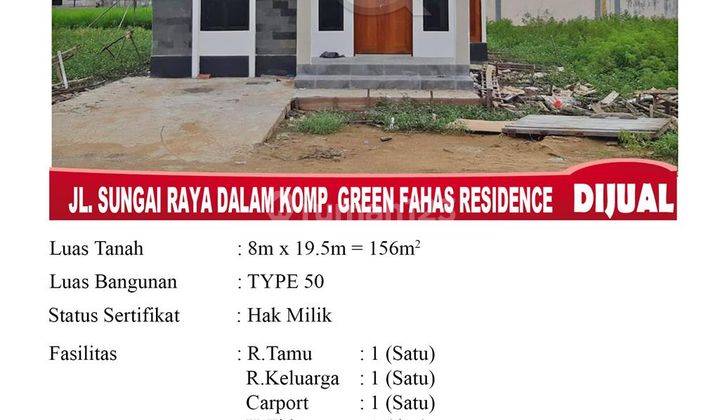 Di Jual Rumah Jl. Sungai Raya Dalam Komp. Green Fahas Residence Pontianak Indonesia 1