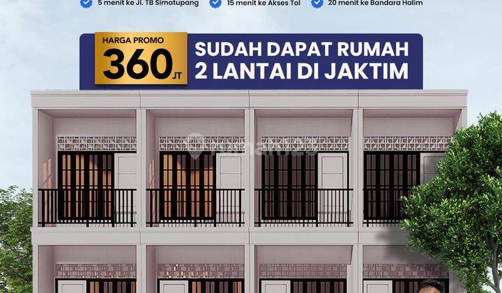 Rumah 2 Lantai Harga 360 Juta Di Condet 1