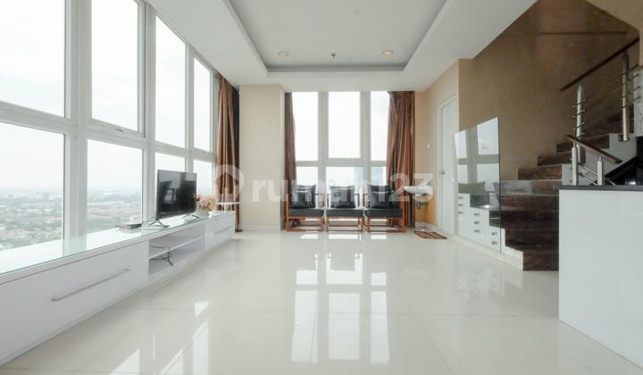 Dijual Murah Penthouse Tipe Loft Full Furnished Mewah Di Apartemen Sunter Park View Jakarta Utara