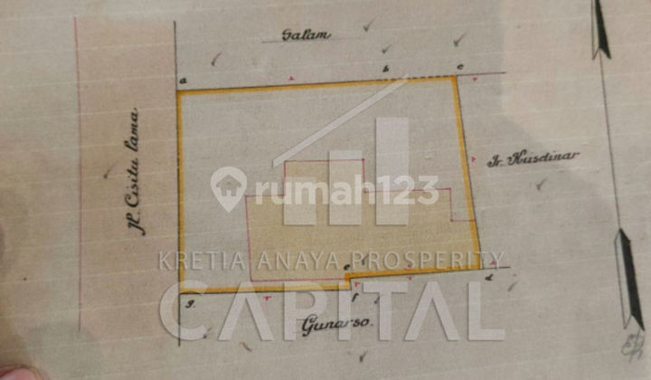Bangunan Hitung Tanah Cocok Untuk Kost Maupun Usaha Lainnya Lokasi Strategis Cisitu Bandung