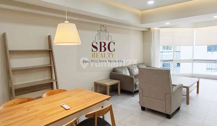 ruang keluarga disewakan unit apartemen kondominium taman