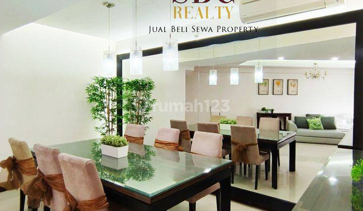 ruang makan disewakan unit apartemen kondominium taman