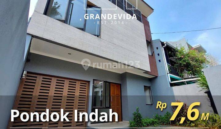 Rumah Baru Area Tenang Jalan Lebar Dekat Ke Pim Design Modern Minimalis 1