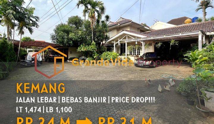 Harga Menarik Halaman Depan Luas Parkir Banyak Bangunan 2 Lantai At Kemang Utara 1