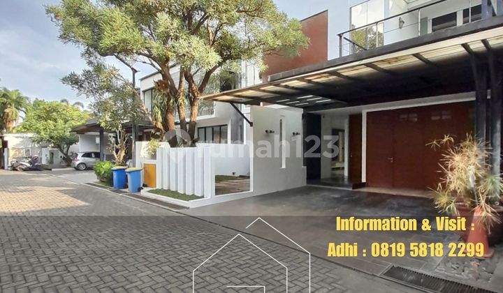 Rumah Modern Minimalist Dalam Townhouse Ada Private Pool Lokasi Strategis At Benda Residence Kemang