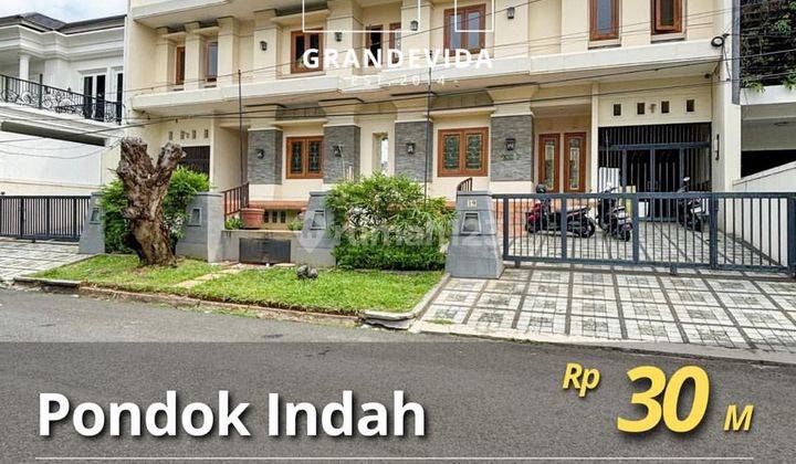 Rumah Cantik Siap Huni Bangunan 3 Lantai Tanah Luas Selangkah Ke Pim At Alam Asri 1