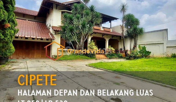 Rumah Classic Terawat Dan Siap Huni Halaman Luas Dan Ada Pool Lokasi Dekat Mrt Station 1