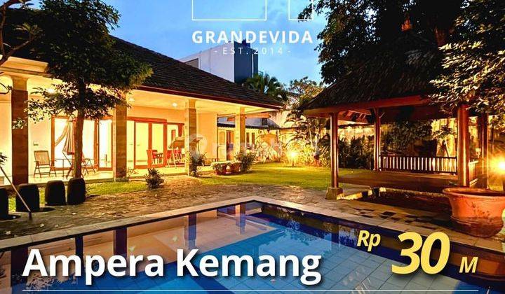 Rumah Cantik Bangunan Sangat Terawat Dan Siap Huni Halaman Luas At Ampera Kemang 1