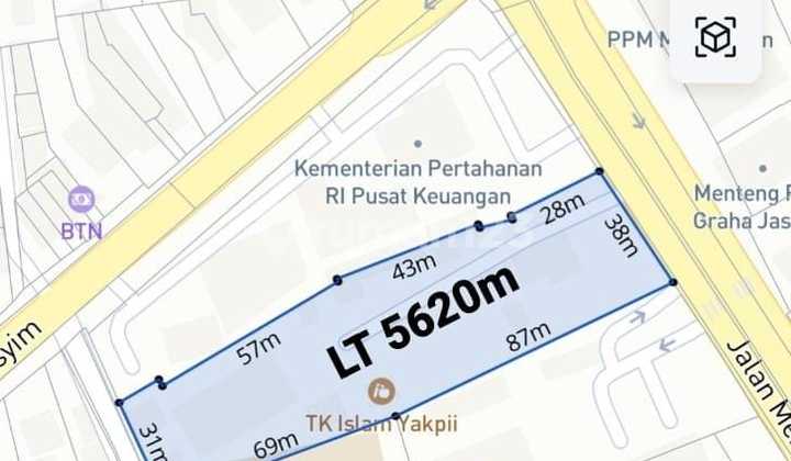 Dijual Tanah Jl Menteng Raya ,kel.kebon Sirih Kec.menteng Jakarta Pusat.