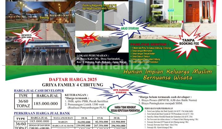 Rumah Subsidi Mewah Full Fasilitas Dan Bebas Banjir