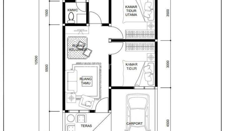 Di Jual Rumah Di Dalam Cluster Harga Di Bawah Pasar Rumah Di Jalan Mandor Hasan Shm Baru Utara 2