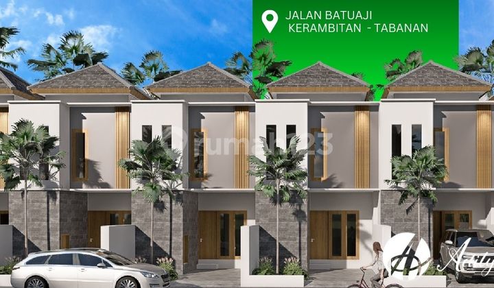 RUMAH CLUSTER 2 LANTAI MODERN TROPIS DI TABANAN SUASANA ASRI 1