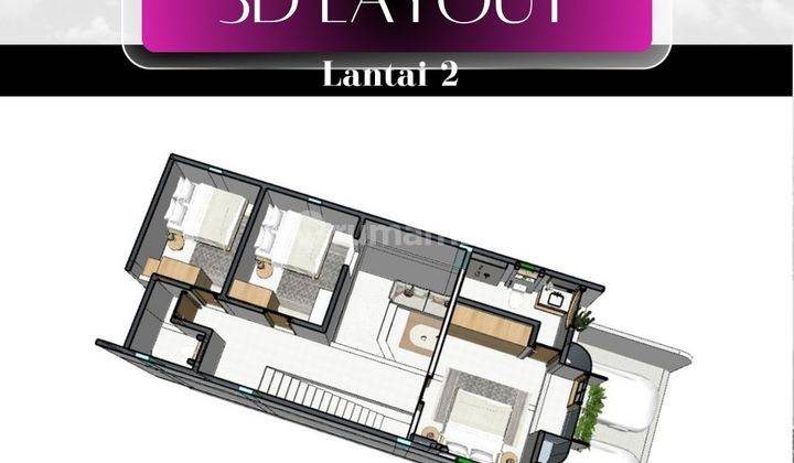 VILLA CLUSTER SHM 3 KAMAR DEKAT DERMAGA SANUR LINGKUNGAN TENANG 2