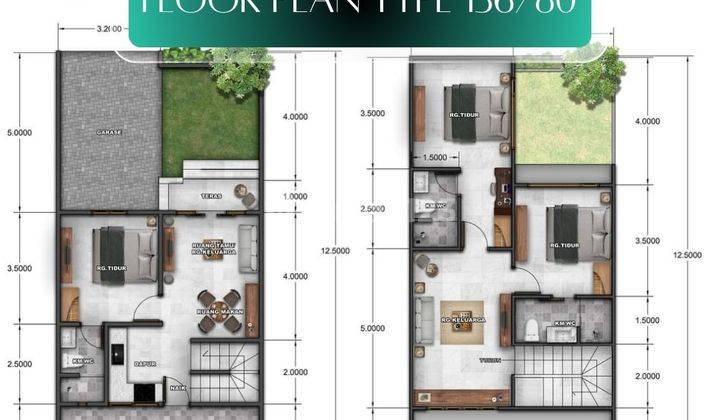 Rumah Cluster 3 Kamar Akses Jalan Lebar Dekat Toll Denpasar 2