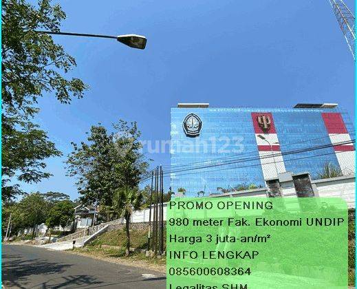 Tanah di Undip, Semarang SHM 97 m² Cocok Hunin Pun Kosan 1