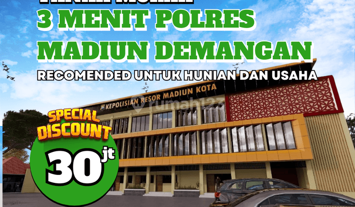 Tanah Murah Kota Madiun Dekat 2 M2nit Dari Polres Madiun 1