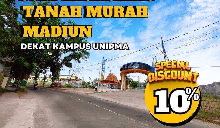 Dijual Tanah Murah Kanigoro Dekat Unipma 1