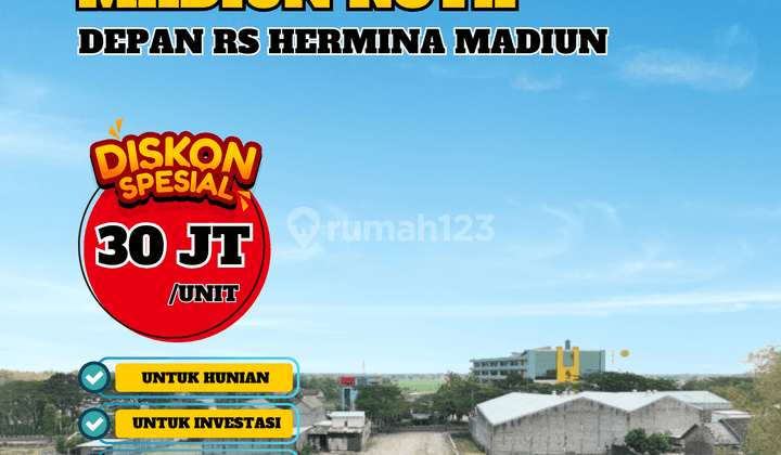 Dijual Tanah Murah Madiun Depan Rs Hermina Madiun 1