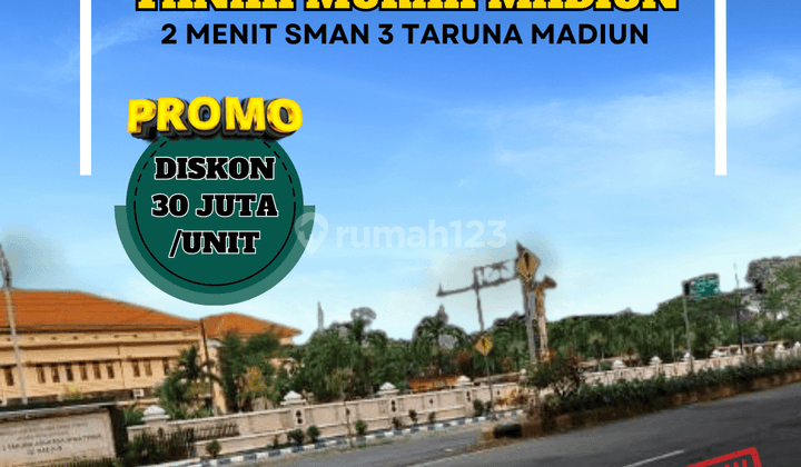 Promo September Ceria Dijual Tanah Murah Madiun Kota