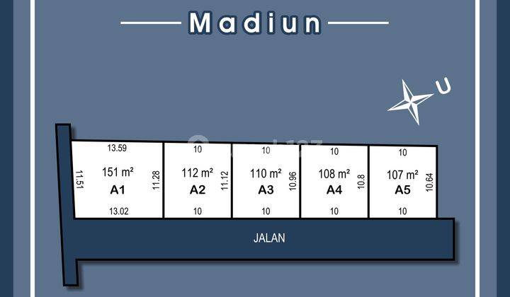 Tanah Cocok Hunian Luasan 107 m² Strategis Dan Murah di Serayu 2