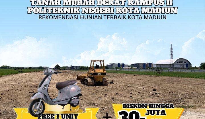 650 M Kampus 2 Politeknik Madiun, Kavling Murah Madiun Gw 1 1