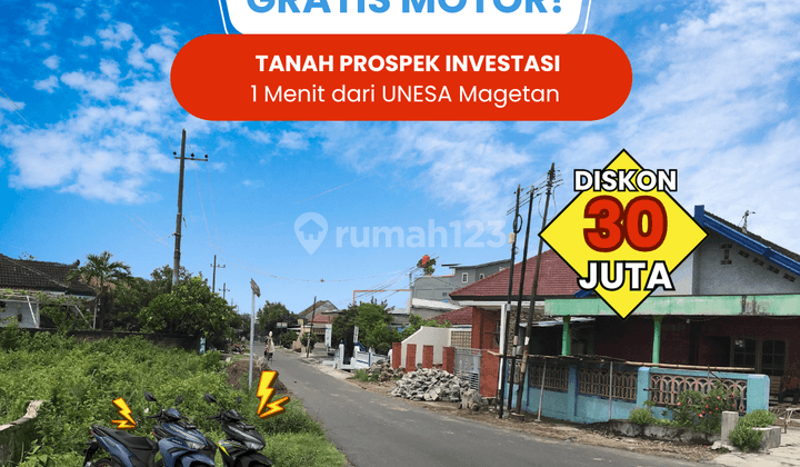 Beli Tanah Gratis Motor Honda Vario, 5 Menit Unesa Kampus Magetan 1