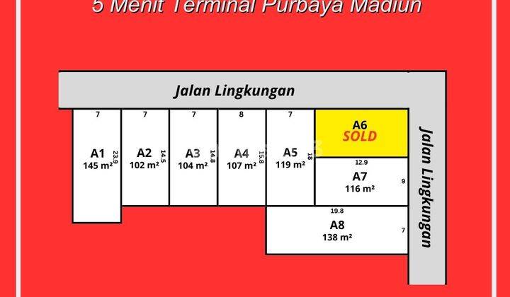 Tanah Kavling Murah Madiun, 5 Menit Terminal Kota Madiun 1