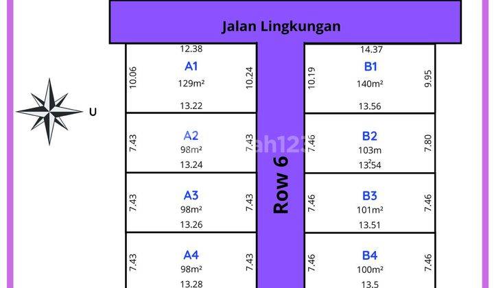 Jual Cepat Tanah Murah Siap Bangun Madiun Kota Kanigoro Dekat Kampus Unipma Cocok Untuk Rumah Kos 1